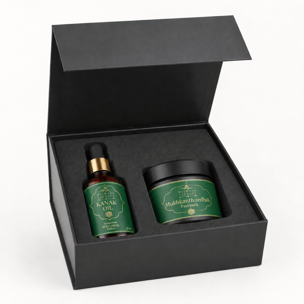 Kanak Morning Ritual Kit with Kanak Oil and Mukhkantivardhak Face Pack